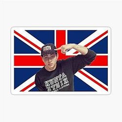 British Flag Oliver Stark sticker