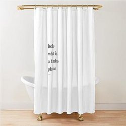 Oliver Stark -- Hello What Is a Himbo Shower Curtain