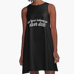 My heart belongs to Oliver Stark A line dress