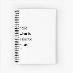 Oliver Stark Tweets -- What Is A Himbo Spiral Notebook