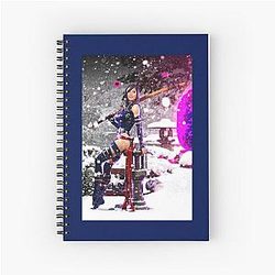 Olivia Munn as Psylocke Classic Spiral Notebook