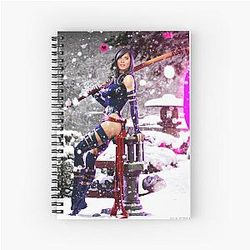 Olivia Munn as Psylocke Spiral Notebook