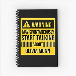 Warning may spontaneously start talking about Olivia Munn notebook.