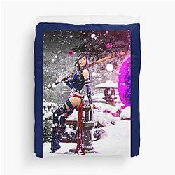 Olivia Munn As Psylocke Classic Trending Duvet Cover