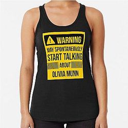 Warning may spontaneously start talking about Olivia Munn Racer Back Tank Top
