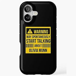 Warning may spontaneously start talking about Olivia Munn iPhone case