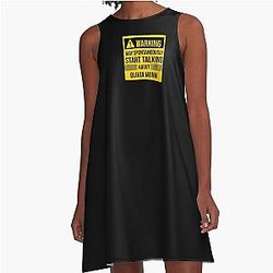 Warning may start talking about Olivia Munn A-Line Dress