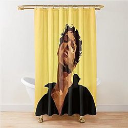 Omar Rudberg Flat Art Shower Curtain