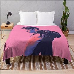 Omar Rudberg Pink Pop Icon Throw Blanket