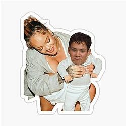 Rihanna Her Son Omar Rudberg Sticker