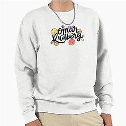 Omar Rudberg Smile faces (Black Writing) Pullover Sweatshirt