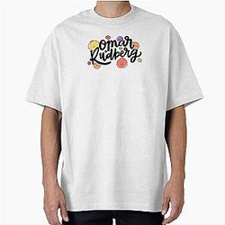 Omar Rudberg Smiley Faces (Black Writing) Oversized T-Shirt
