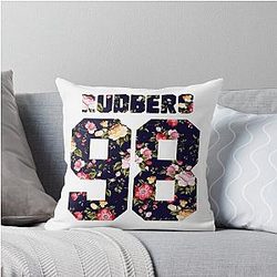 Omar Rudberg Floral Jersey Throw Pillow