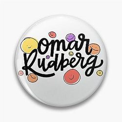 Omar Rudberg (black writing) Pin