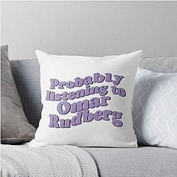 Listening to Omar Rudberg Throw Pillow