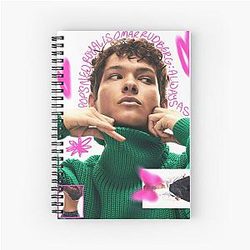 Pink Omar Rudberg Spiral Notebook