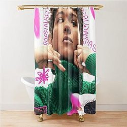 Pink Omar Rudberg Shower Curtain