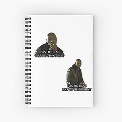 Omar Sy No Feats No Sweets Spiral Notebook