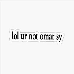 Omar Sy Sticker