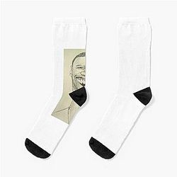 Omar Sy caricature Socks