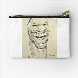 Omar Sy caricature zipper pouch