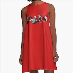 One Direction Outline A Line Dress