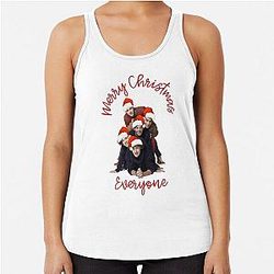 Merry Christmas One Direction Racerback Tank Top