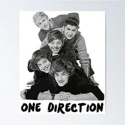 One Direction with Text Poster