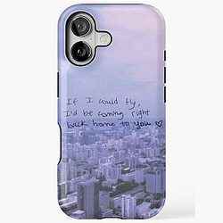 One Direction If I Could Fly Lyric Phone Case iPhone Case