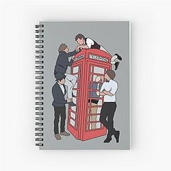 One direction phone spiral notebook