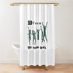 10 Year Come Back One Direction Boy Brand Shower Curtain