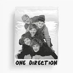 One Direction 5 Text Duvet Cover