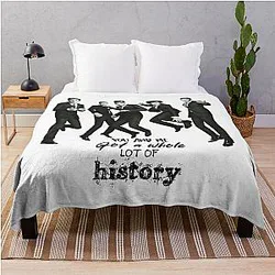One Direction History Lyrics Throw Blanket