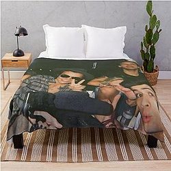 One Direction vintage unisex t shirt 1D Selfie Throw Blanket