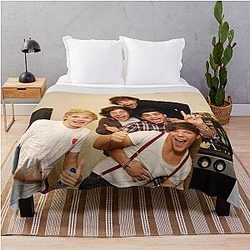 Forever in Our Heart One Direction Fan Design Throw Blanket