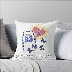 One Tree Hill Someday is Today Graduation Cap Art Throw Pillow