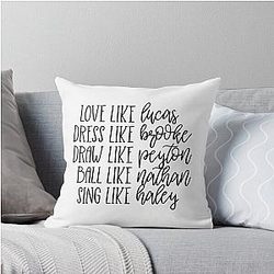 Live Like One Treehill Throw Pillow