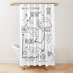 One Tree Hill Relationships Drama Series Shower Curtain