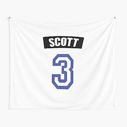 One Tree Hill Lucas Scott Jersey Number Tapestry