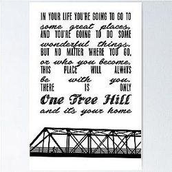THERE is only one tree hill Poster