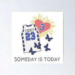 One Tree Hill Someday is Today Graduation Cap Art Poster