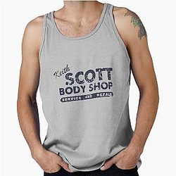 Keith Scott Body Shop Weathered Hoodie One Tree Hill Lucas Scott Tank Top