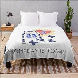 One Tree Hill Someday is Today Graduation Cap Art Throw Blanket