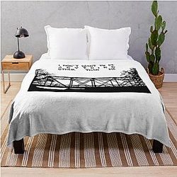 I Don't Want to Be - One Tree Hill Poster Throw Blanket