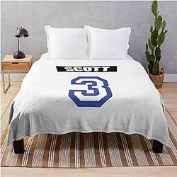 One Tree Hill Lucas Scott Jersey Number Throw Blanket
