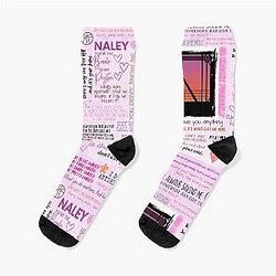One Tree Hill Quotes Collage Iconic TV Show Moments Design Socks