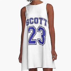 Scott 23 one Tree Hill Jersey A-Line Dress
