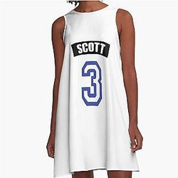 One Tree Hill Lucas Scott Jersey Number A-Line Dress