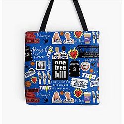 One Tree Hill College Vintage TV-Inspired Fan Art All Over Print Tote Bag