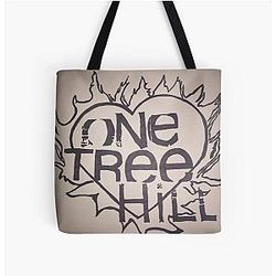 One tree hill heart print tote bag